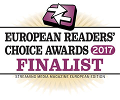 2017 Streaming Media European Readers' Choice Awards finalist logo