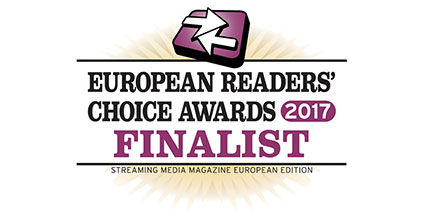 Streaming Media European Readers' Choice Awards finalist logo