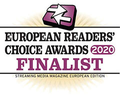 2020 Streaming Media European Readers' Choice Awards finalist logo