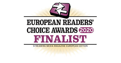 Streaming Media European Readers' Choice Awards 2020 finalist logo