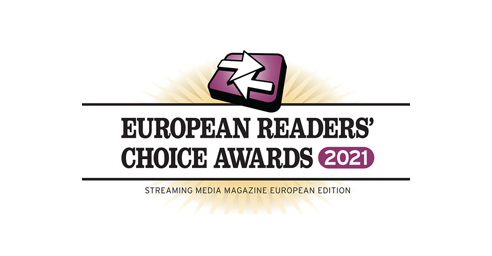 2021 Streaming Media European Readers' Choice Awards logo