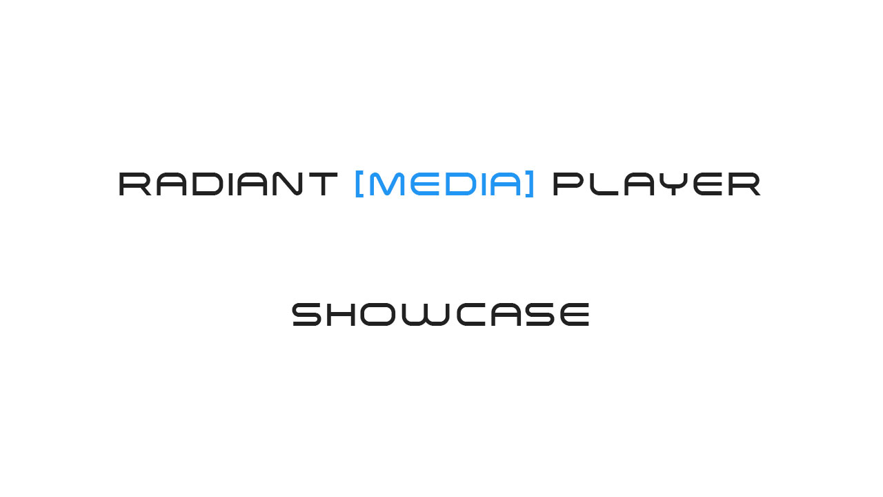 Offline API Demo - Radiant Media Player
