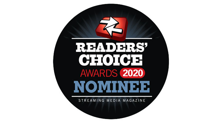 2020 Streaming Media Readers' Choice Awards logo